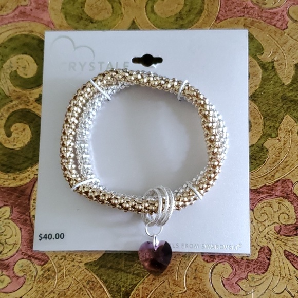 Crystal Romance Heart Bracelet - Picture 1 of 3